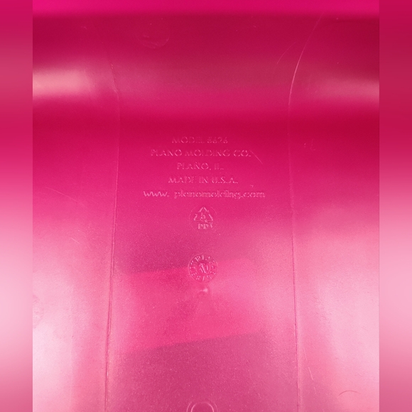 Caboodles Organizer Makeup Case Large Dark Pink Lips 3 Tier + Mirror VG - Picture 7 of 12